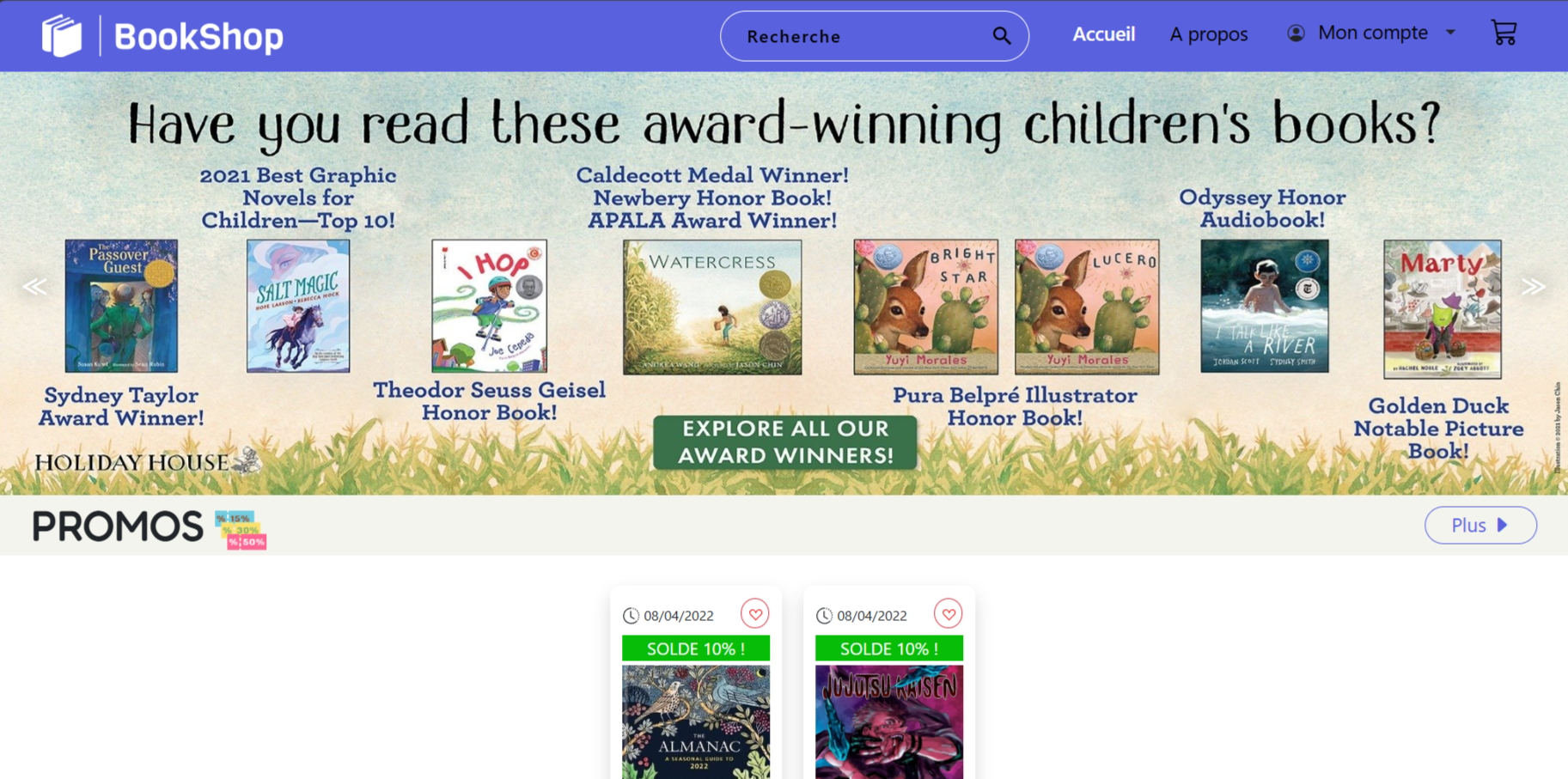 Bookshop Screenshot 1
